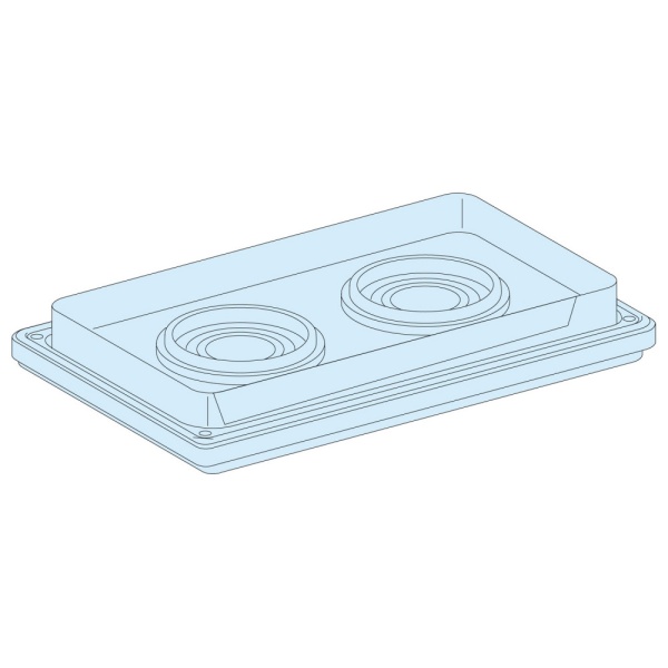 САЛЬНИК. ПАНЕЛЬ С 2 ОТВЕРСТИЯМИ ДИАМЕТРОМ 33 - 72 ММ, IP55