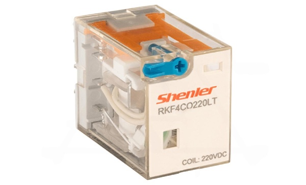Реле RKF4CO220LT, 4CO, 6A(250VAC/30VDC), 220VDC, мех. индикация, тест-кнопка с блокировкой, LED