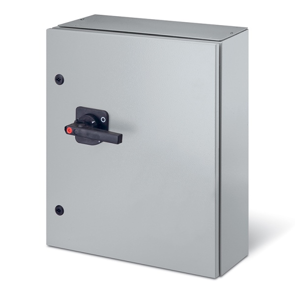 Выключатель нагрузки в корпусе 315A, 3P, черная рукоятка, 600x400x200mm, сталь, IP65