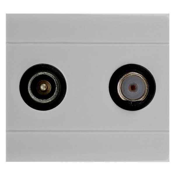 Розетка телевизионная TV+SAT, 2M, EVOLUTION