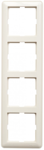 W59 4-постовая РАМКА, универсальная, СЛОНОВАЯ КОСТЬ