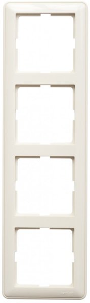 W59 4-постовая РАМКА, универсальная, СЛОНОВАЯ КОСТЬ