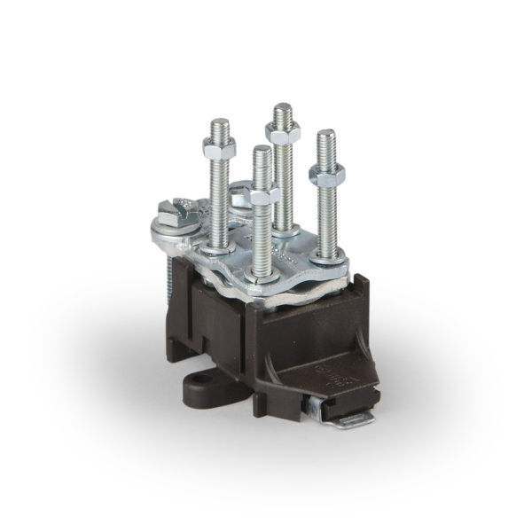 Распределительный блок Cu 10-70 мм² + 2, 5-70 мм², полиамидная основа, 750 В, 270 А