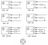 LANBAO CR18CF05DPR-E2 Емкостной датчик 5 мм, 10…30 DC, PNP, NO+NC, заподлицо, никелированная латунь,
