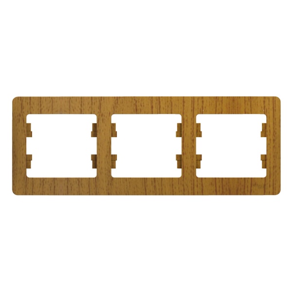 GLOSSA 3-постовая РАМКА, горизонтальная, ДУБ