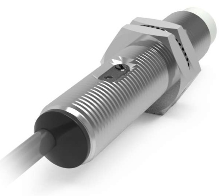 LANBAO CR12CN04DNO Емкостной датчик 4 мм, 10…30 DC, NPN, NO, незаподлицо, никелированная латунь, каб