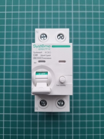 Systeme9 Авт. выкл. диф. тока (АВДТ) 1P+N C 40A 6kA 30мА Тип-A 230В