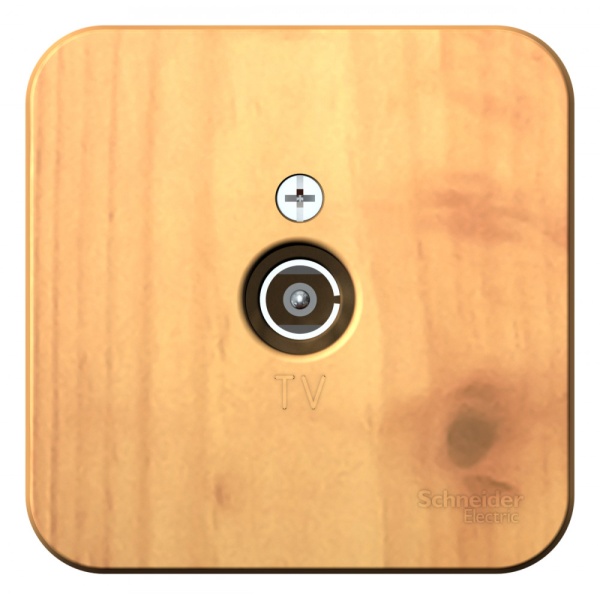 BLANCA О/У КОННЕКТОР ТВ, ИЗОЛ.ПЛ.,  ЯСЕНЬ