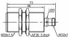 LANBAO LR30XCF10SBC-E2 индуктивный датчик M30x73мм 2-х проводный AC/DC NC Sn=10мм разъем М12