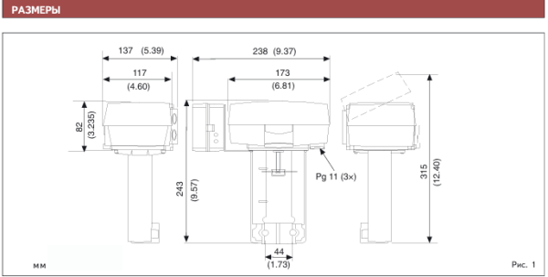 Электромеханический привод TAC Forta  M310 для шарового клапана 8800210020 880-0210-020