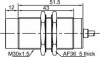 LANBAO LR30XBN15DPOW индуктивный датчик M30x64мм PNP NO Sn=15мм кабель 2м -25...+120°C