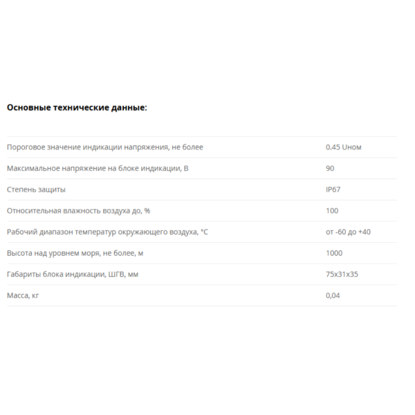 Устройство индикации напряжения для моноблоков RM6, RME, КРУЭ 6-35 кВ