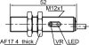 LANBAO CR12CF02DPC емкостной датчик M12 PNP NC Sn=2мм кабель 2м