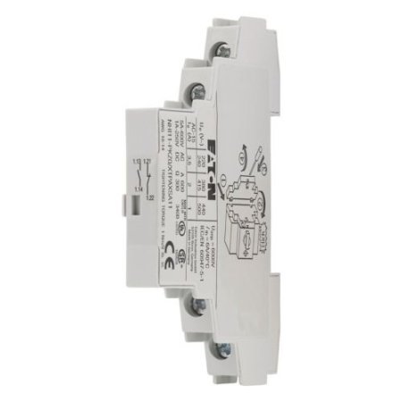 Блок-контакт вспом. NHI11-PKZ0, 1NO+1NC, 3.5A(240VAC), боковой монтаж, для PKZM, PKM0, PKE