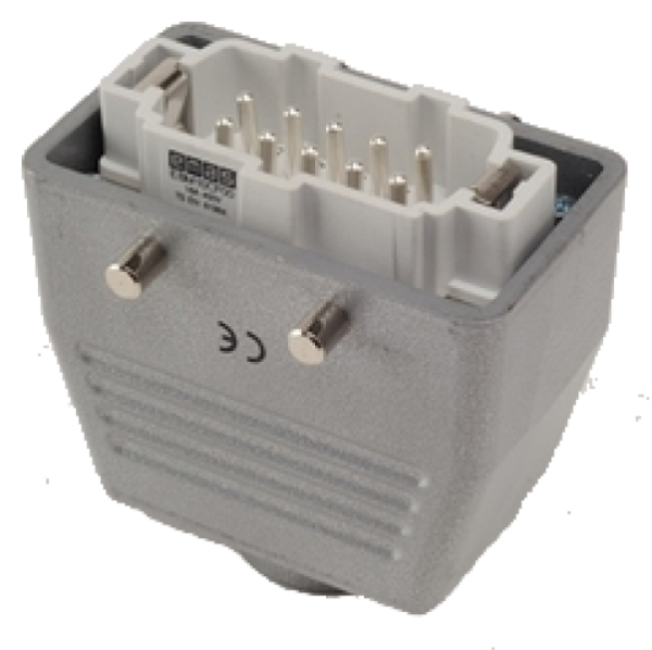 Кожух со штепселем металлический, 10 полюсов, 16A, верхний ввод (PG 16), IP65 EBM10FU30