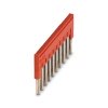 Перемычка FBS 10-5 на 10 полюсов, для клемм 5,2mm, 24A, красная