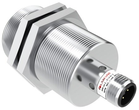 LANBAO LR30XBF10DNOW1-E2 индуктивный датчик M30х63мм NPN NO Sn=10мм разъем M12