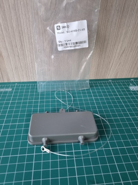 Крышка защитная приборного корпуса разъема, размер H16B, пластик, RAL 7037