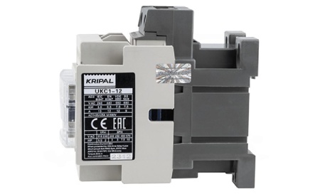 Контактор UKC1-12-11-230AC, 3P, 12A(AC-3), 25A(AC-1), 5.5kW(400VAC), Uк=230VAC, 1NO+1NC