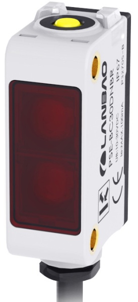 LANBAO PSE-BC10DNB оптический датчик 32,5x20x12мм NPN NO/NC Sn=100мм (D-тип) кабель 2м