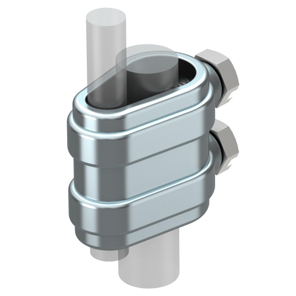 Зажим 223 O DIN ZN для соединения проводников Ø8-10мм/Ø16мм, гор. оцинк.