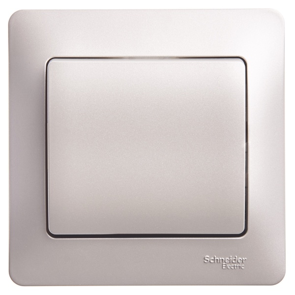 GLOSSA 1-клавишный ВЫКЛЮЧАТЕЛЬ, сх.1, 10AX, в сборе, ПЛАТИНА