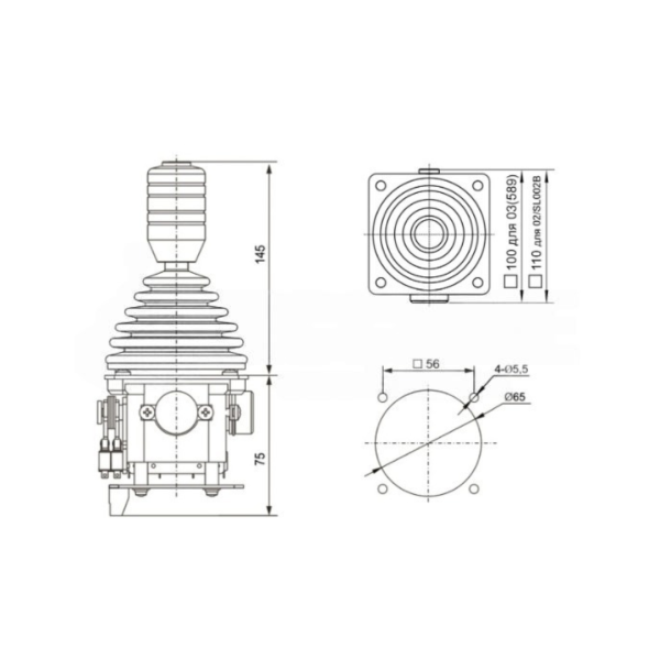 Промышленный джойстик SQ1 LSSINE устанавливается на дорожную фрезу Bomag (оригинальный номер джойстика 05887089)