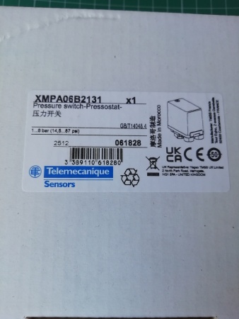 Датчик (реле) давления XMP, 6 бар, резьба G 1/4, 2 NC, без управления XMP A06B2131