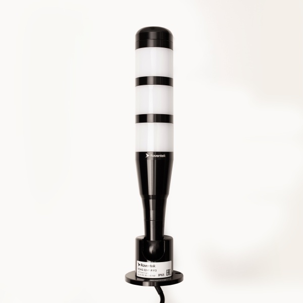 RAVENTEK ROH2-324F-RYG световая колонна алюминиевый корпус ?50мм с зуммером 3 цвета RYG IP65