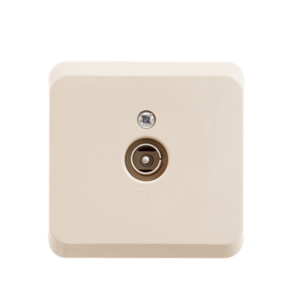 ЭТЮД О/У РОЗЕТКА телевизионная, КРЕМОВЫЙ