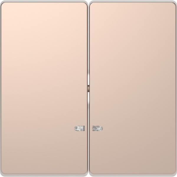 MERTEN D-Life КЛАВИША 2-ная с линзой для LED модуля, ШАМПАНЬ