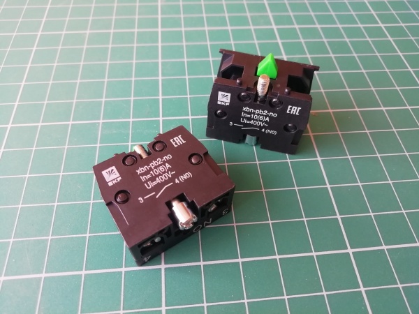 Контакт дополнительный XB-2 NO зеленый xbn-pb2-no EKF PROxima