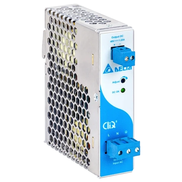 Блок питания импульсный CliQ II, 60W, 1.25А, 85_264VAC (120_375VDC) / 48VDC, DIN35, клемн.колодка, ал.корпус