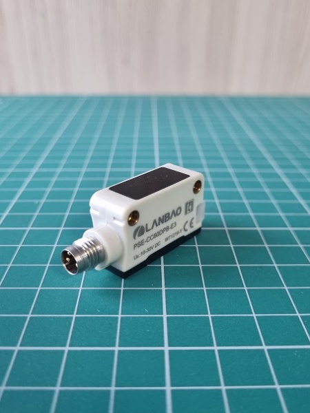 LANBAO PSE-CC60DPB-E3 оптический датчик 32,5x20x10,6мм PNP NO/NC Sn=600мм, разъем М8