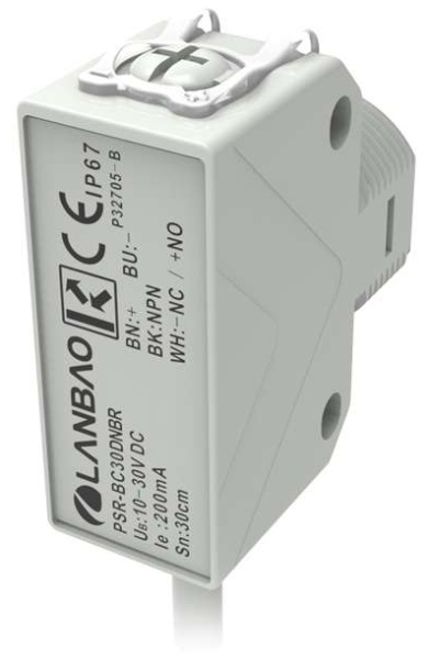 LANBAO PSR-BC30DNBR оптический датчик 300мм NPN NO/NC кабель 2м