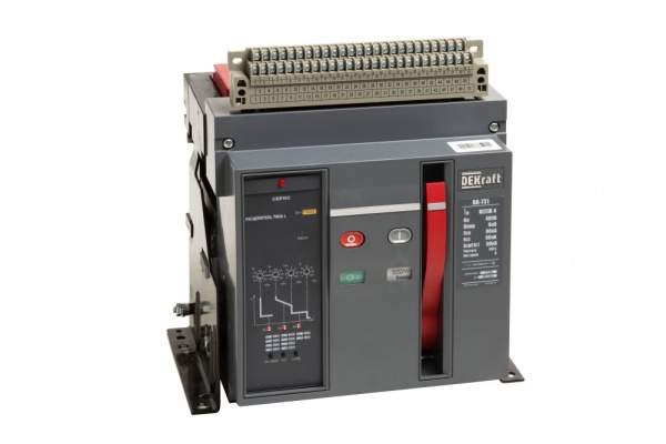 Возд. авт. выкл. стац. 3P 1250А 80кА расц. L ВА-731