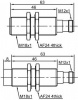 LANBAO LR18XBN08DPOW-E2 индуктивный датчик M18 PNP NO Sn=8мм разъем М12, -25...+120С