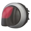 Переключатель I-0-II (60o, фикс.) с красн. рукояткой с подсв. Titan M22-WRLK3-R, IP66