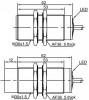LANBAO LR30XCN15LIUM индуктивный датчик M30х62мм 0-20мА Sn=15мм кабель 2м