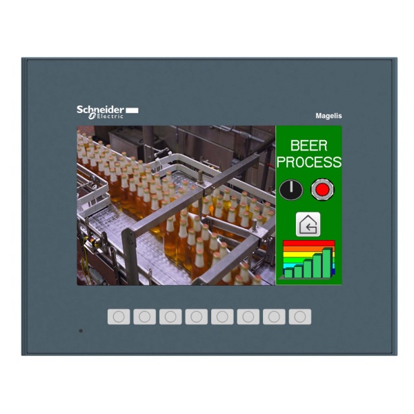 СЕНС ЦВ ТЕРМИНАЛ 7" 800?480 8 КНОПОК RJ45 RS232/485 SUB-D Eth 96Mб/512кБ СЛОТ SD