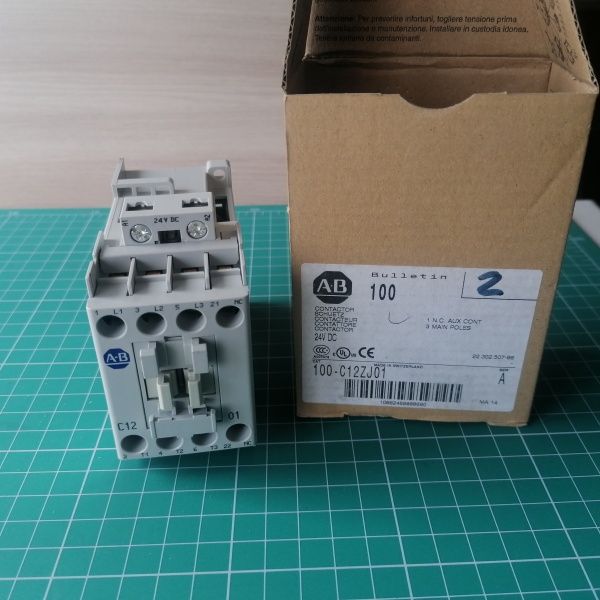 Контактор 5.5кВт/400В, напряжение управления 24В DC, 1 Н.З. доп. контакт  100C12ZJ01