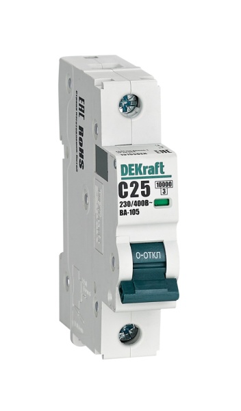 Авт. выкл. 1P 25A х-ка C ВА-105 10кА