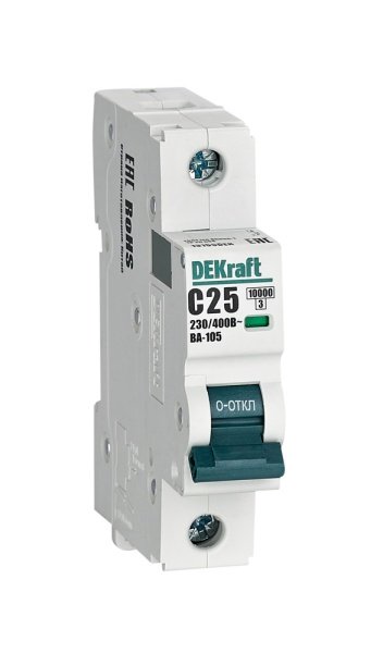 Авт. выкл. 1P 25A х-ка C ВА-105 10кА