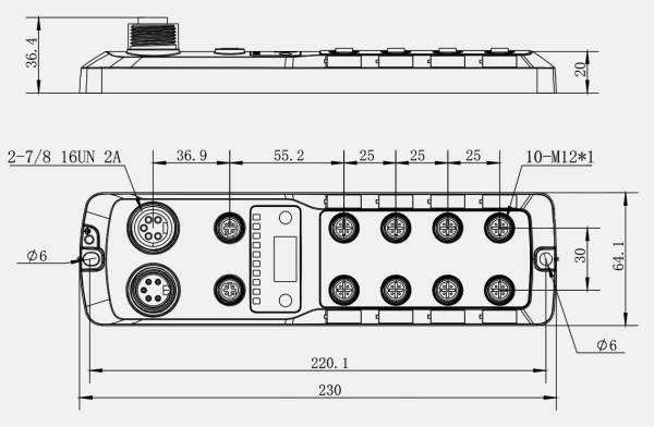 LANBAO MS ECT-SM12-0008-A  Мастер-станция IO-link / EtherCAT, 18-30 DC, РазъемM12 7/8, PNP, -25, +70, IP67, Цинк