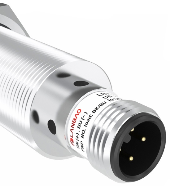 LANBAO LR18XCF05ATO-E2 индуктивный датчик M18х73мм 20-250AC NO Sn=5мм разъем М12