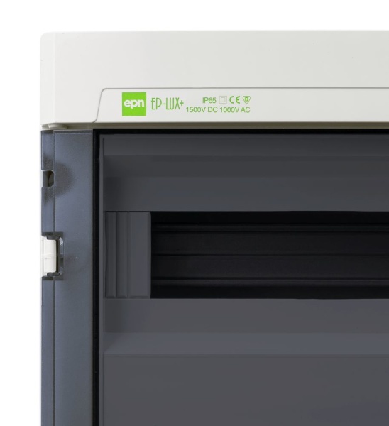 Щит навесной EP-LUX 2x12M, N/PE 3x 6x16+3x10mm2, дымчатая пласт. дверь, светло-серый RAL7035, 408x304x149mm, IP65