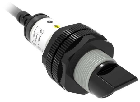 LANBAO PR18GS-DM3DPR Рефлекторный датчик 3 м, инфракрасный светодиод, PNP, NO+NC, 10…30 DC, PBT, цил