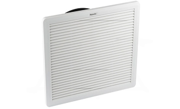 Вентилятор с фильтром SFF сдвижной 72Вт, 700м3/ч, 230VAC, габариты 320x320x170мм, вырез 291x291мм, IP54, RAL7035