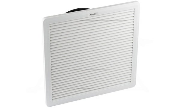 Вентилятор с фильтром SFF сдвижной 72Вт, 700м3/ч, 230VAC, габариты 320x320x170мм, вырез 291x291мм, IP54, RAL7035