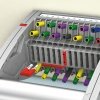 Перемычка FBS 10-5 на 10 полюсов, для клемм 5,2mm, 24A, красная